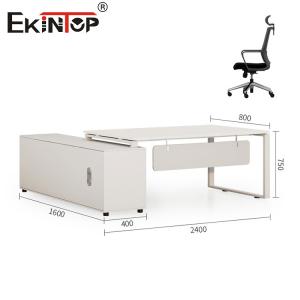 Custom White Office Desk with Special Design Minimalist Style All Modern Desk