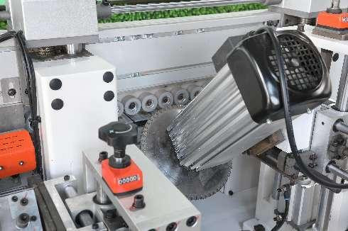 0.6Mpa Bevel And Straight Edge Bander Machine HD782 16m/Min 27kw