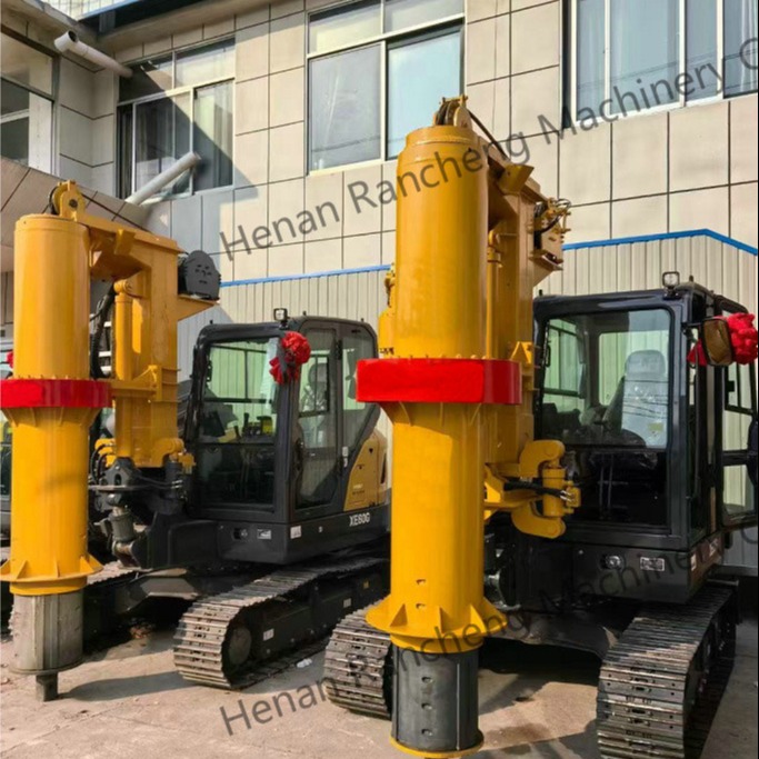 Mini Rotary Drilling Rig Depth 10m Diameter 1000mm Hydraulic Crawler Chassis