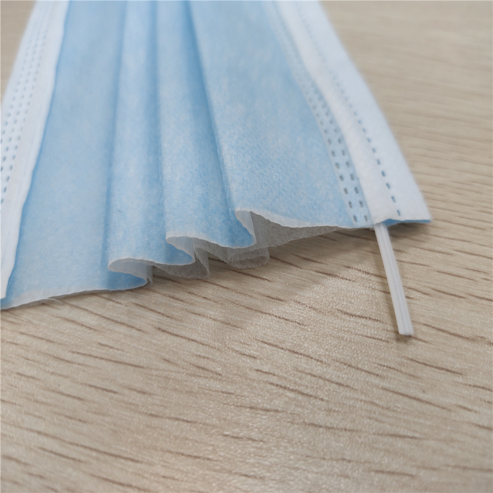 Disposable Pleated Dust Proof Face Mask 17.5*9.5cm Size With Elastic Earloop