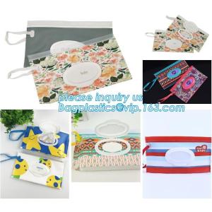 China Reusable travel and portable baby wet wipe refill case dispenser, custom high quality reusable EVA wet wipe bag, contain on sale