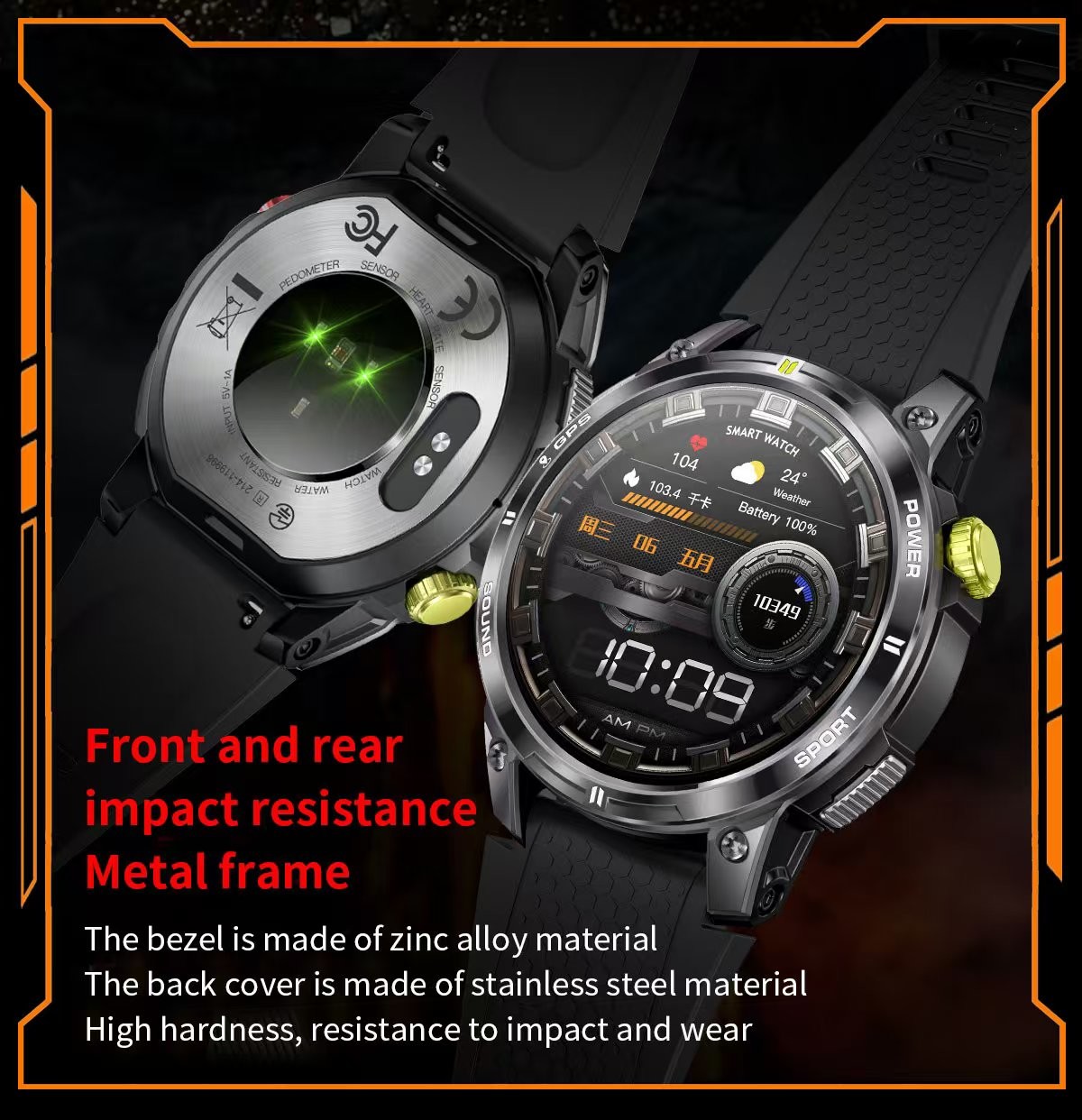 Amoled Screen Smartwatch Fitness Tracker NX18 Pro Smartwatch With GPS And Compass