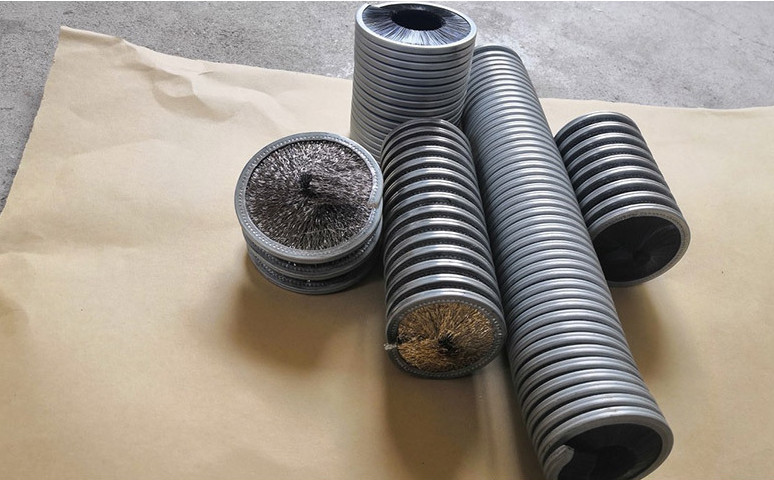 Dust Removal Polishing Spring Brush Abrasive Bristle Galvanized Base