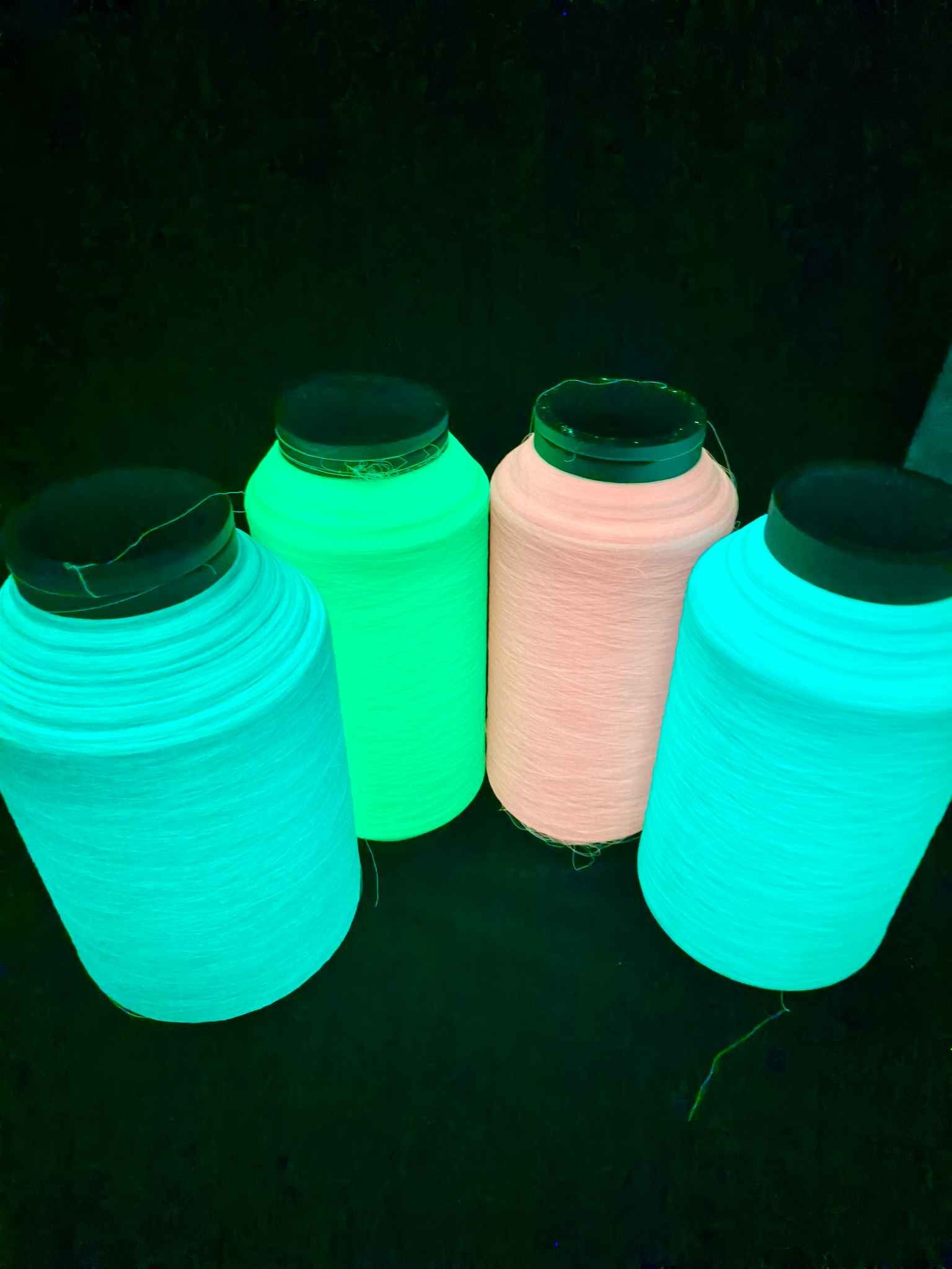 Custom Embroidery Light Reflective Thread Knitting Yarn For T-Shirt Logo Clothing Purple