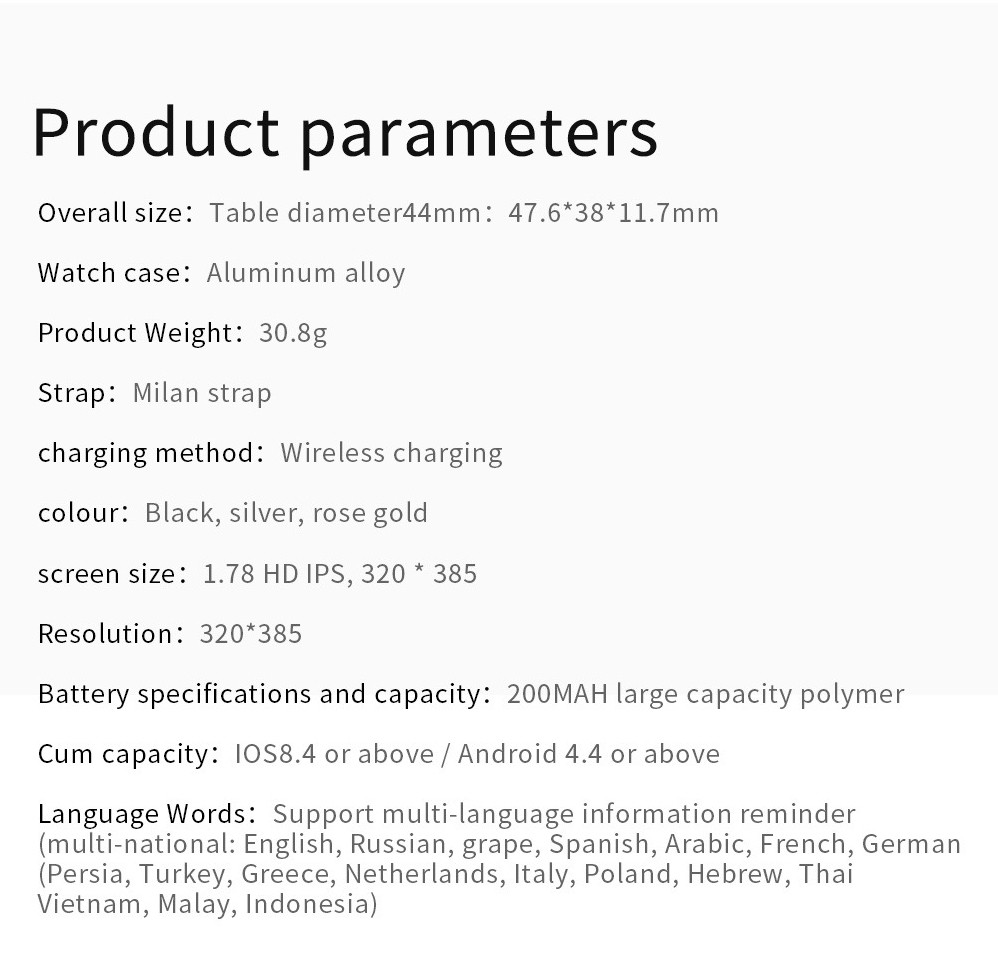IWO K8 Blt Call Smartwatch 320*385 1.78 Inch IWO 12 Pro Max For IOS Android Phone Heart Rate Temperature Side Key Rotati
