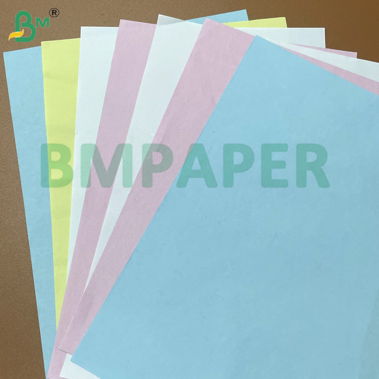 50-75gsm Colored Carbonless Paper CB / CF / CFB A2  650x910mm & Letter Size for Receipt & Form Printing