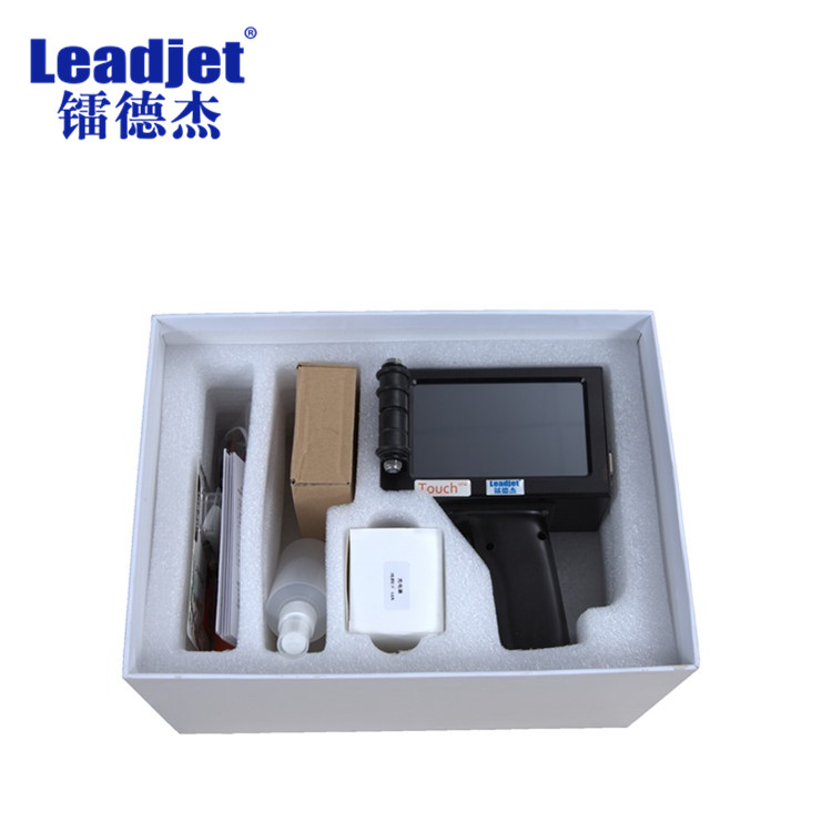Portable Handheld Inkjet Printer Hot Foaming Inkjet Tech With Touch Screen