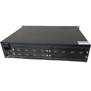 Rack Mountable Video Matrix Switcher With Power Supply AC 100-240V IR Remote Control