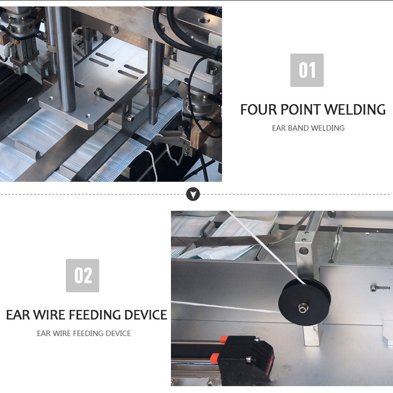 Sanitary Nonwoven Face Mask Earloop Welding Machine 220V 380V 50Hz 60Hz