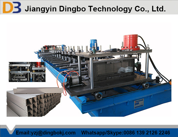 High Efficiency Multi Punching Cable Tray Manufacturing Machine 45 Degree Cutting
