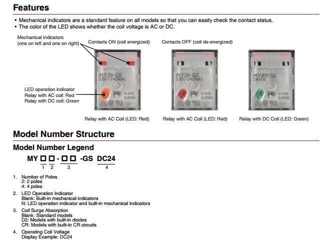 NEW ORIGINAL MY4N-GS 220/240VAC and 24VDC OMRON Intermediate relay 4NO 4NC 14pin 3A electricity alternative MY4N-J