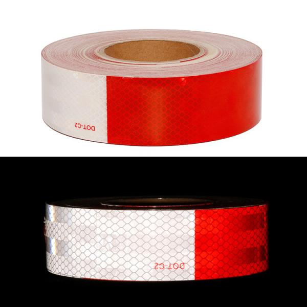 High Intensity Reflective Vinyl 10 Year Red White Dot-C2 Reflective Tape