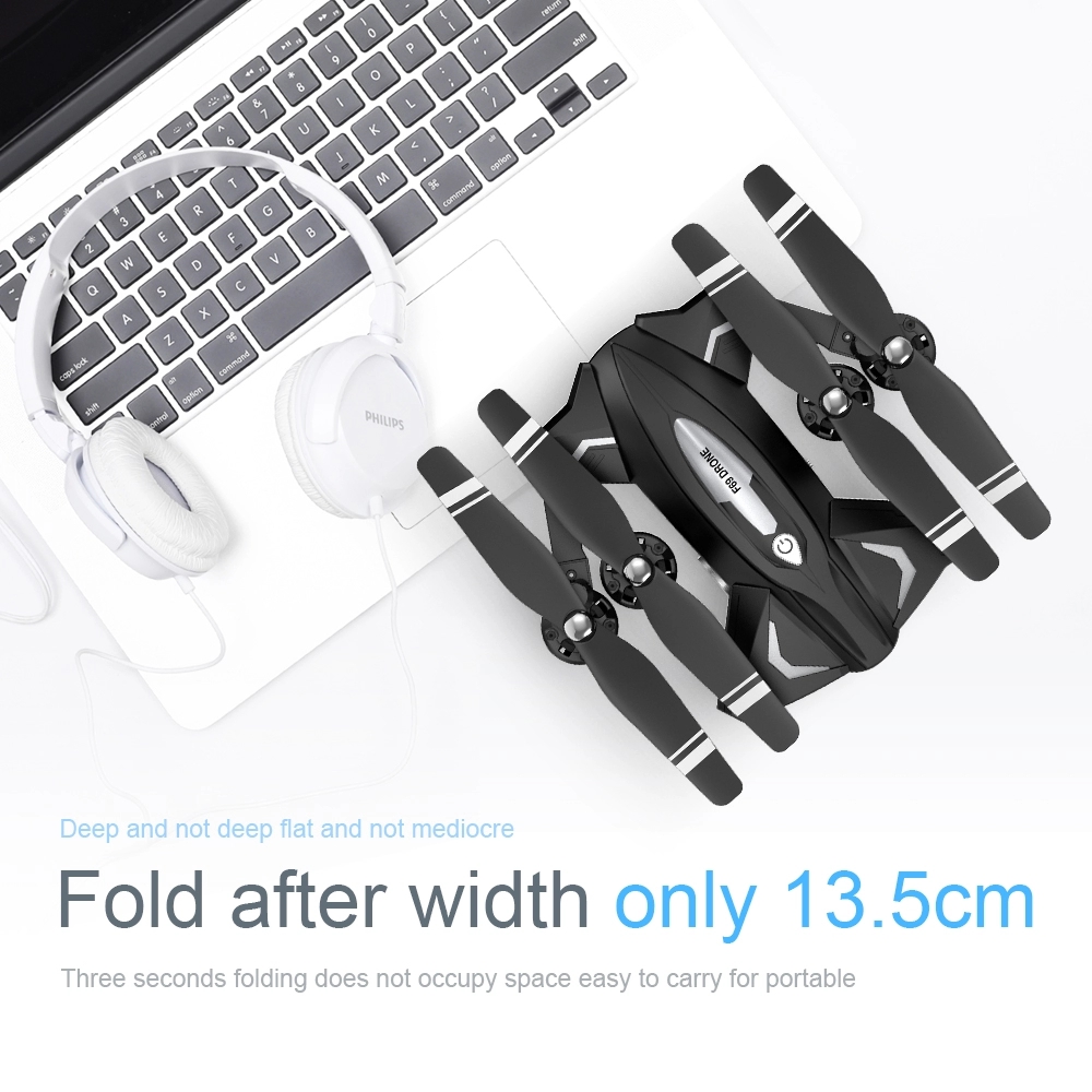 WiFi FPV Camera High Hold Mode Foldable Flight Time 18 Minutes 1080P Quadcopter F69 shenzhen drone