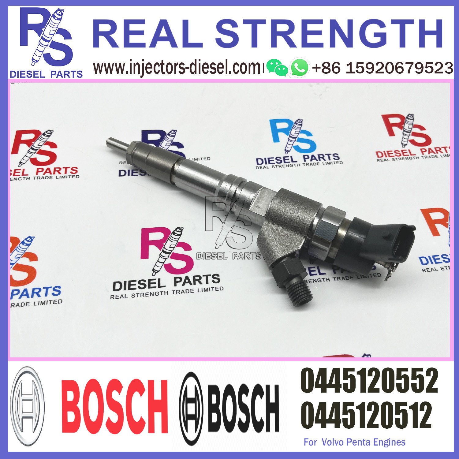 0445120552 BOSCH Diesel Injector 0445120512 V-O-L-V Penta Fuel Injection