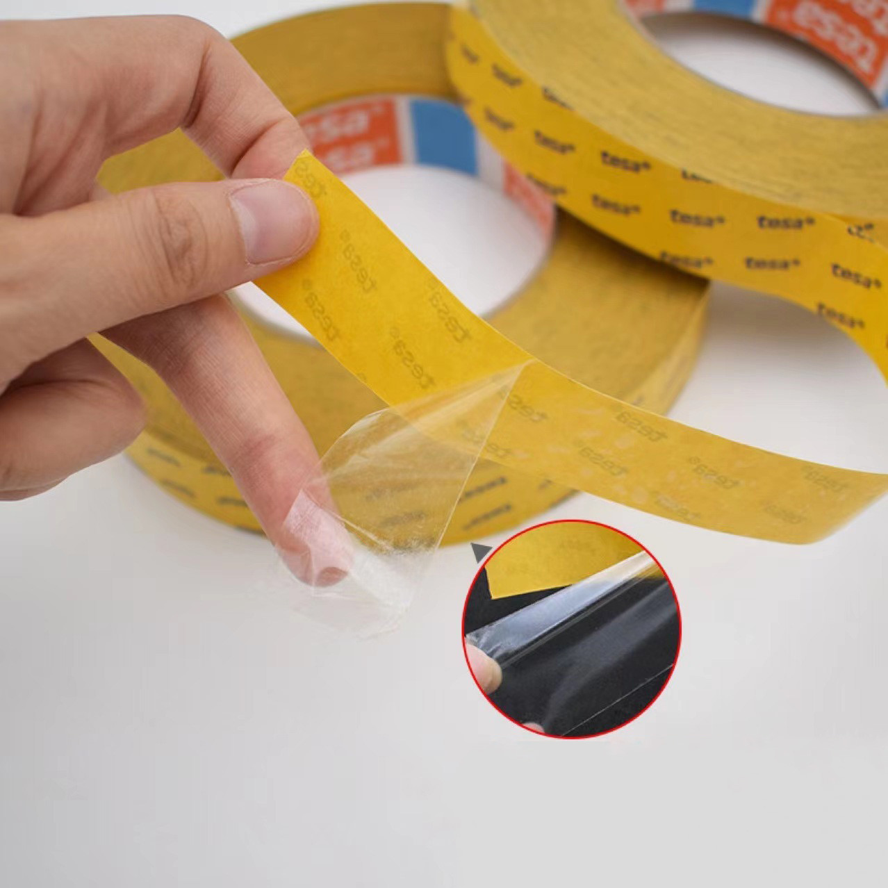 TESA 63303 30µm Strong Adhesive Double Sided Tape Without Substrate Transparent