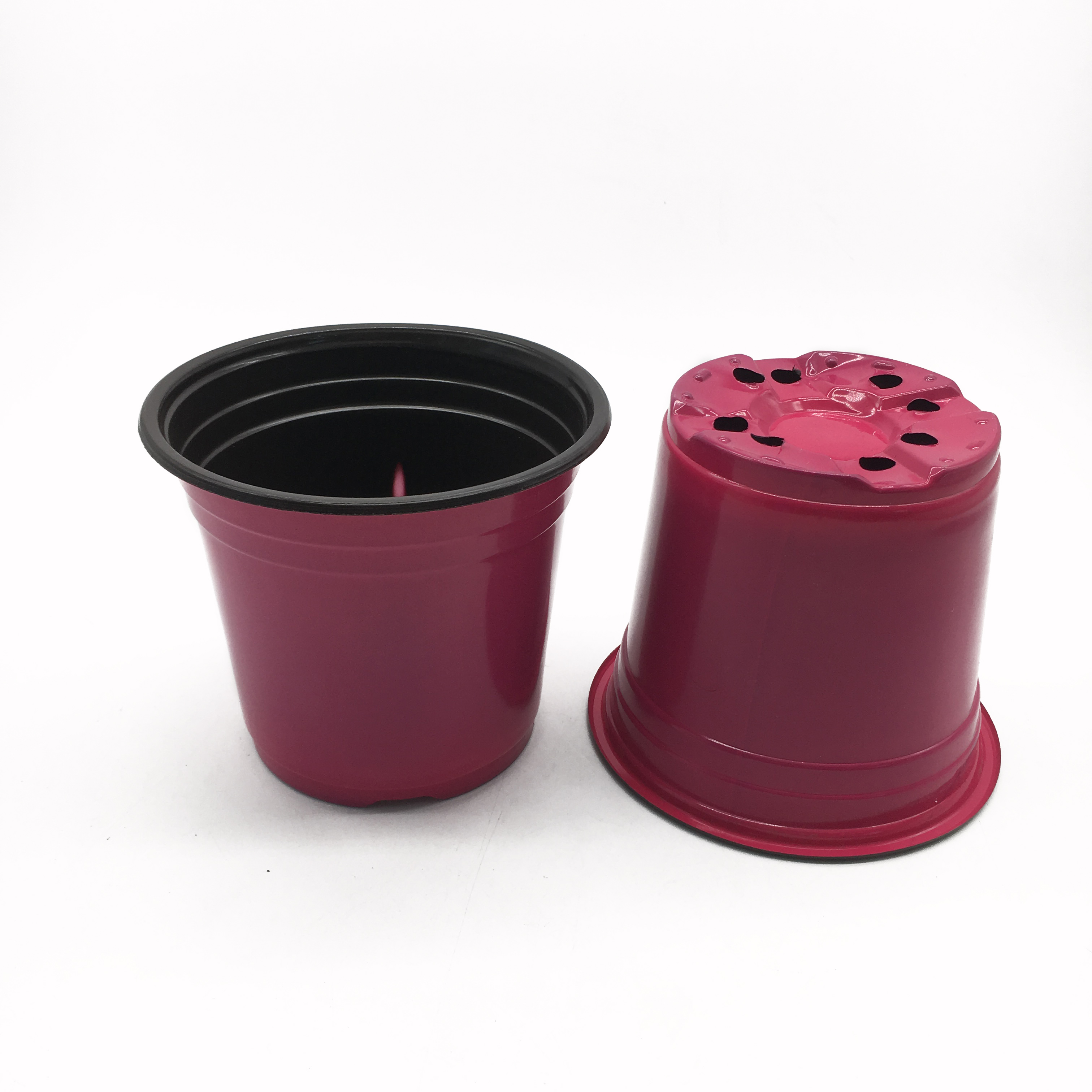 Garden plastic flower pot blue color and a variety size are available