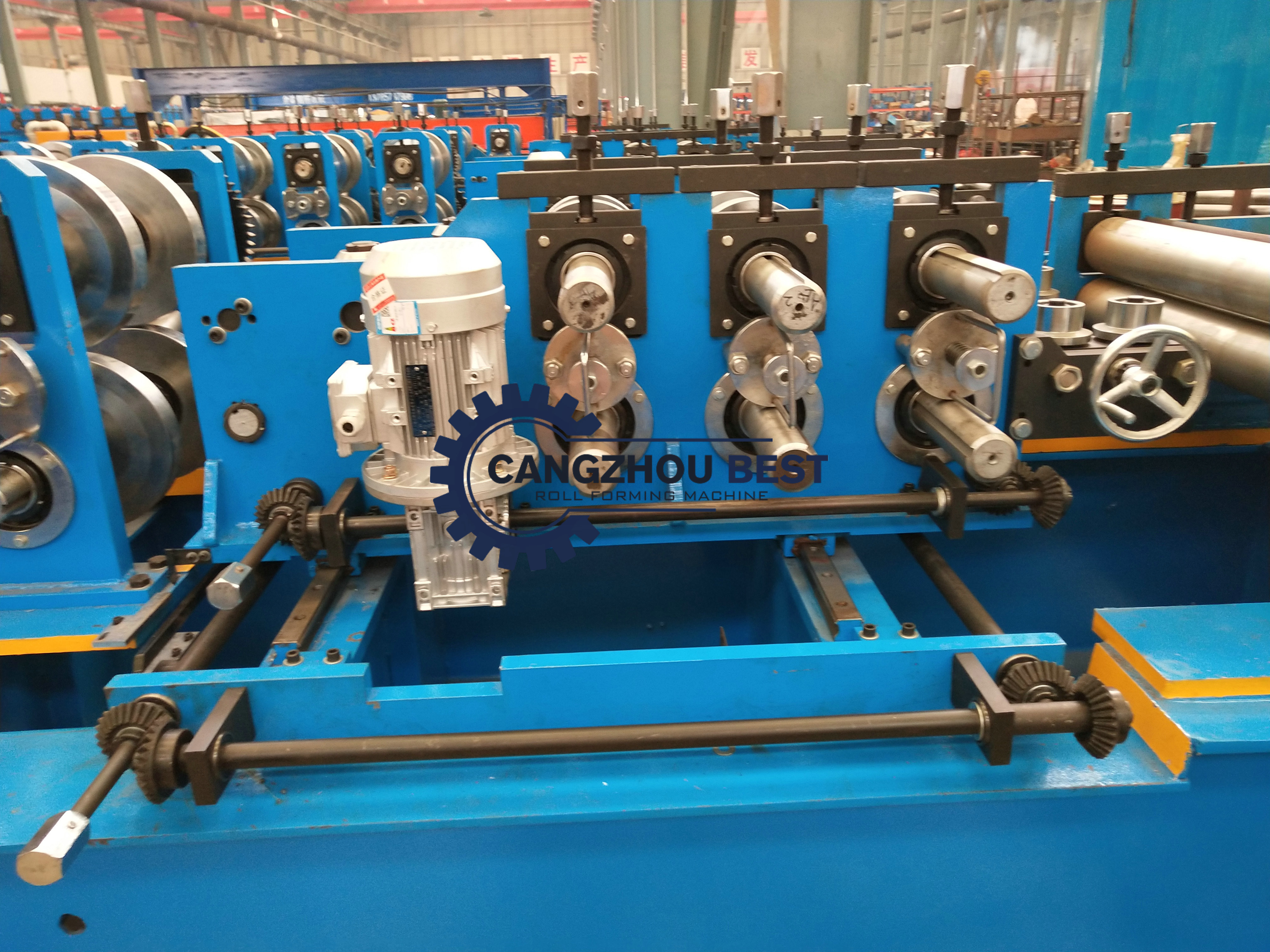 25m / Min Roofing Frame Section C Channel Roll Forming Machine , C Purlin Machine