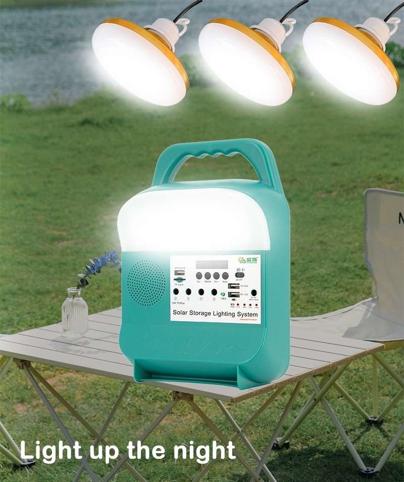 SRE-688 Indoor Solar Panel Emergency Light Led For House Home Lighting System