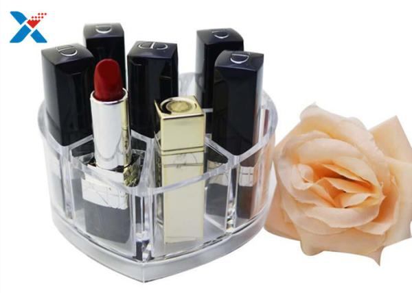 Makeup Organizer Acrylic Box , Clear Acrylic Lipstick Organizer For Brushes /