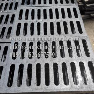 Lightweight and easy install 9/16 inch x 6 1/8 inch Height 3/4channeld grate (ductile iron) black for sale