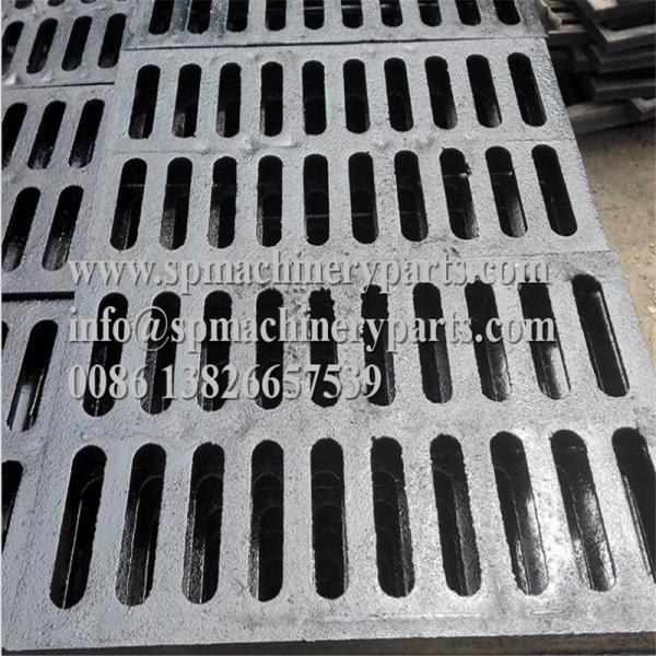 Quality Lightweight and easy install 9/16 inch x 6 1/8 inch Height 3/4"channeld grate (ductile iron) black for sale for sale