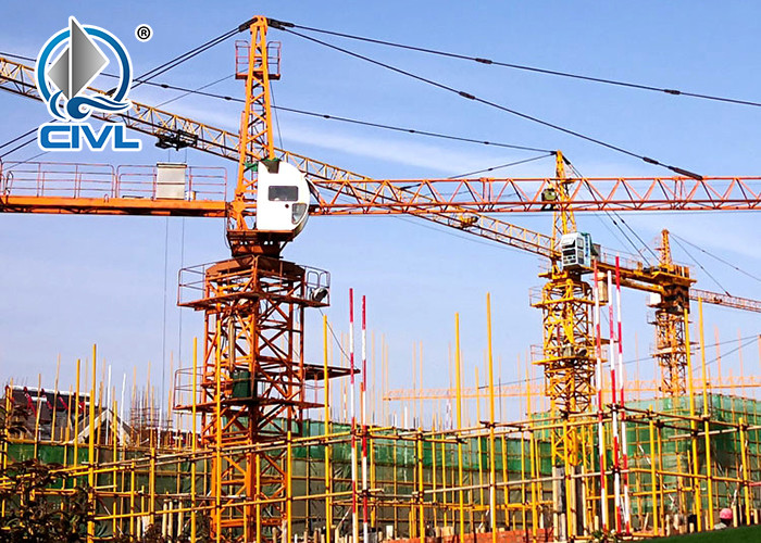 QTZ250-7030-16T 7030 70m Heavy Construction Machinery , High Rise Building Span Tower Crane