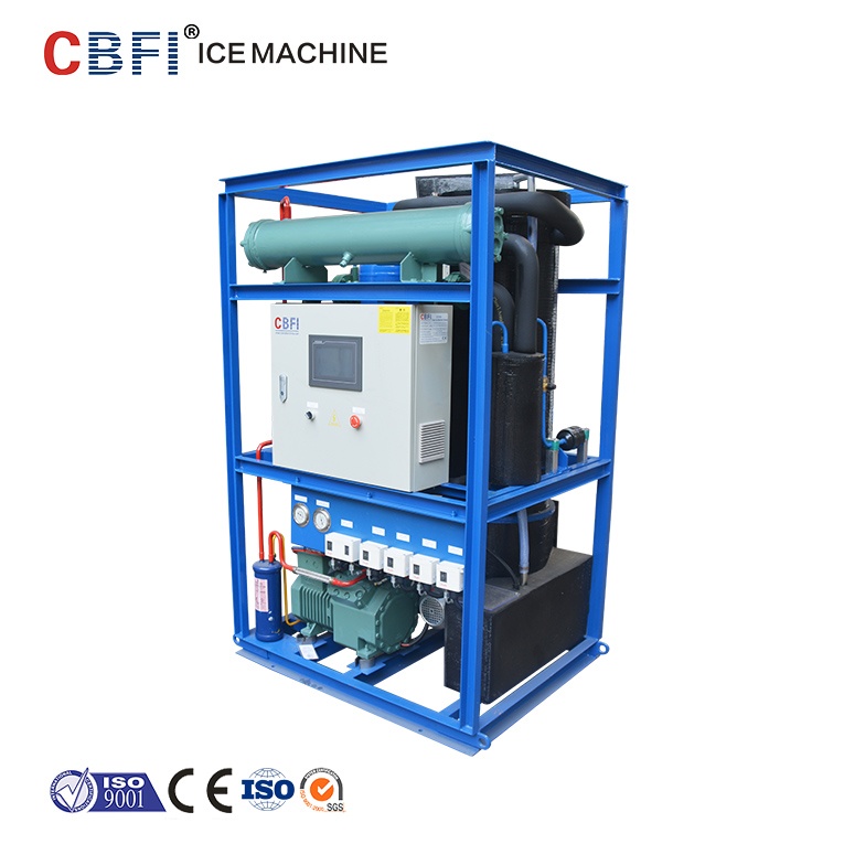 Energy Saving 1 Ton Ice Tube Making Machine , Daily Capacity 1000kg/24h
