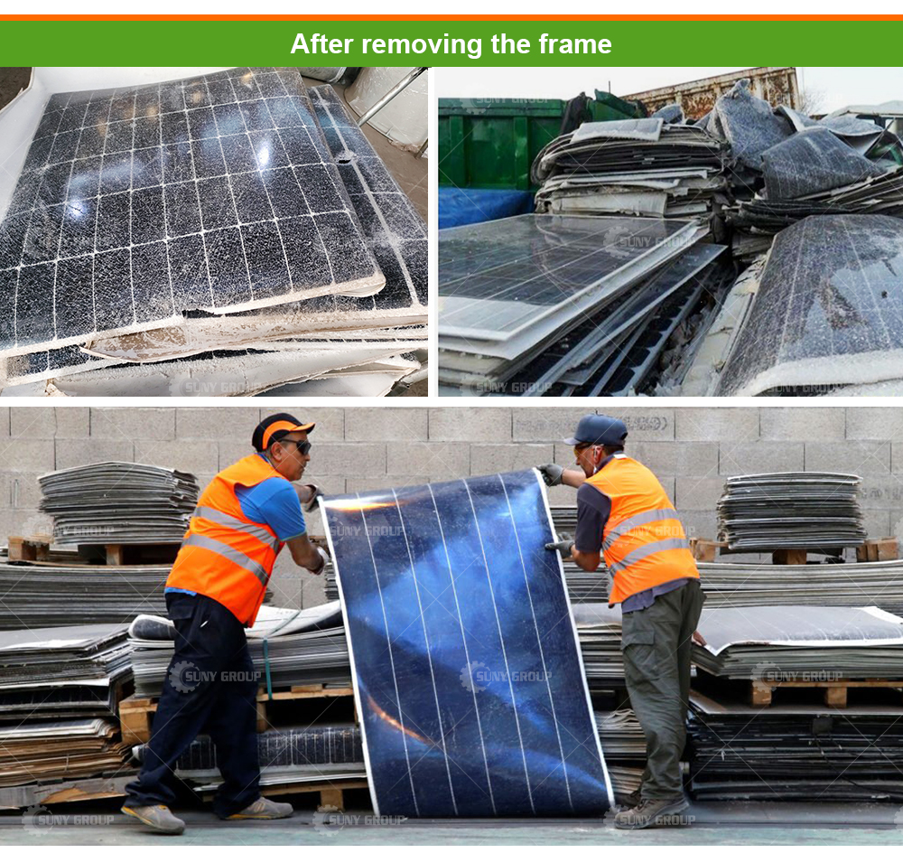 Motor-driven Solar Panel Frame Removing Recycling Machine for Efficiency and Recycling