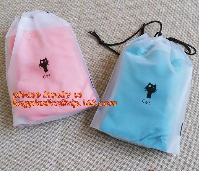Biodegradable Environment friendly LDPE Plastic bags with DRAWSTRING closure bags, backpack, drawtape bag, essentials
