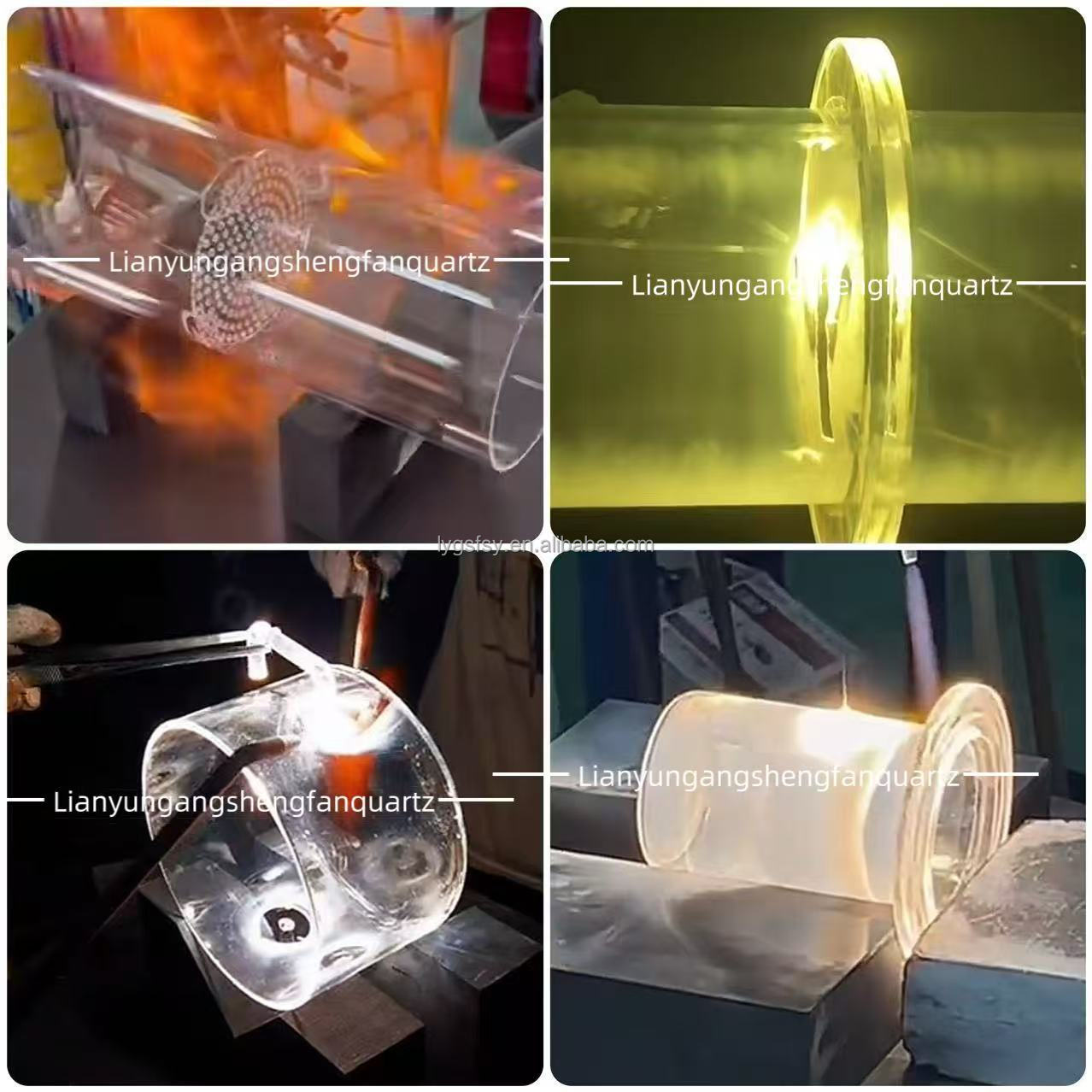 High-purity quartz 99.99% customized high-temperature and corrosion-resistant experimental instruments, quartz glass tubes and quartz reactors