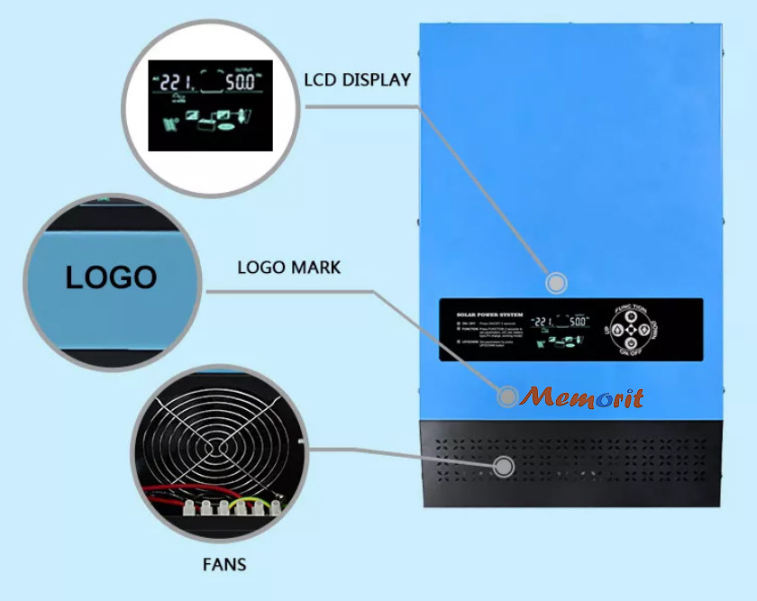 48V 5KW Off Grid Solar Inverter Lifepo4 Charger Inverter With Battery Charger