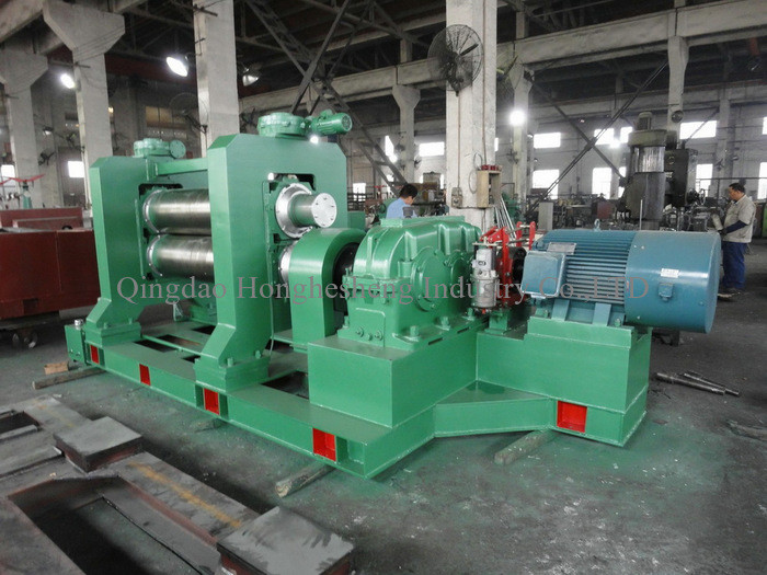 Fabric Rubber PVC Film Conveyor Belt Calender Machinery 360*1120mm