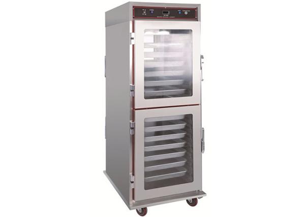 Upright Glass Door Holding Cabinet Fast Food Warmer Showcase Complete With 16