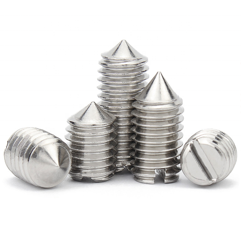 Precision Nonstandard Parts Grade 12.9 Concave End Hexagonal Tight Set Screw DIN914 Headless Machine Screw