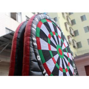 Customized Inflatable Foot Dart Board Logo Printing With Sticky Balls
