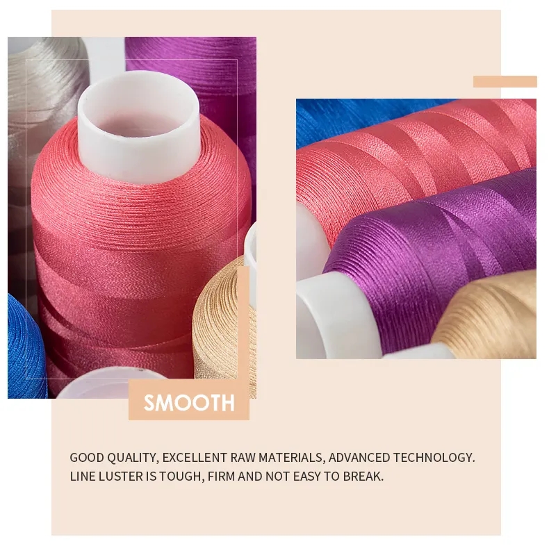 720 Colors of Polyester Embroidery Thread for Customizable and High Speed Embroidery