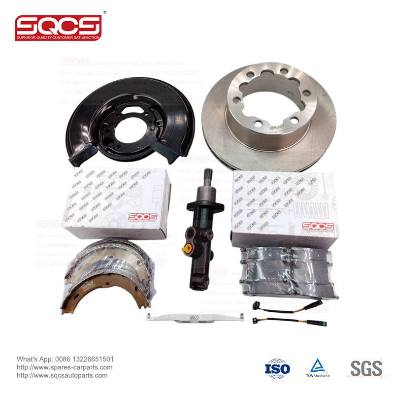 Car Fitment Mercedes-Benz SQCS OE 9064200420-2 Auto Parts Brake Shoes Set Rear with Repair Kit Shipping Air Sea Express Delivery