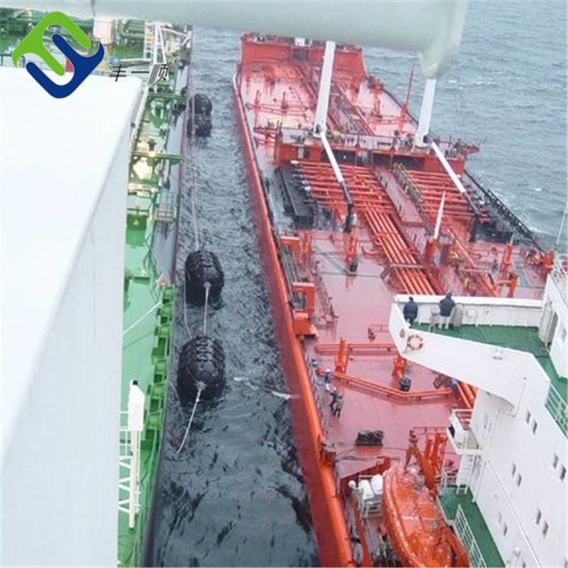 Iso17357 Standard Dock Pneumatic Rubber Fender With Chain And Tire Net Or Sling Type