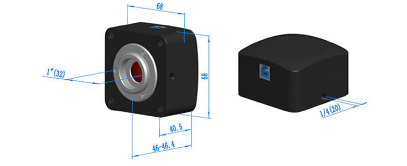 Digital CMOS Microscope Eyepiece Camera A59.2211 C Mount Eyepiece USB3.0