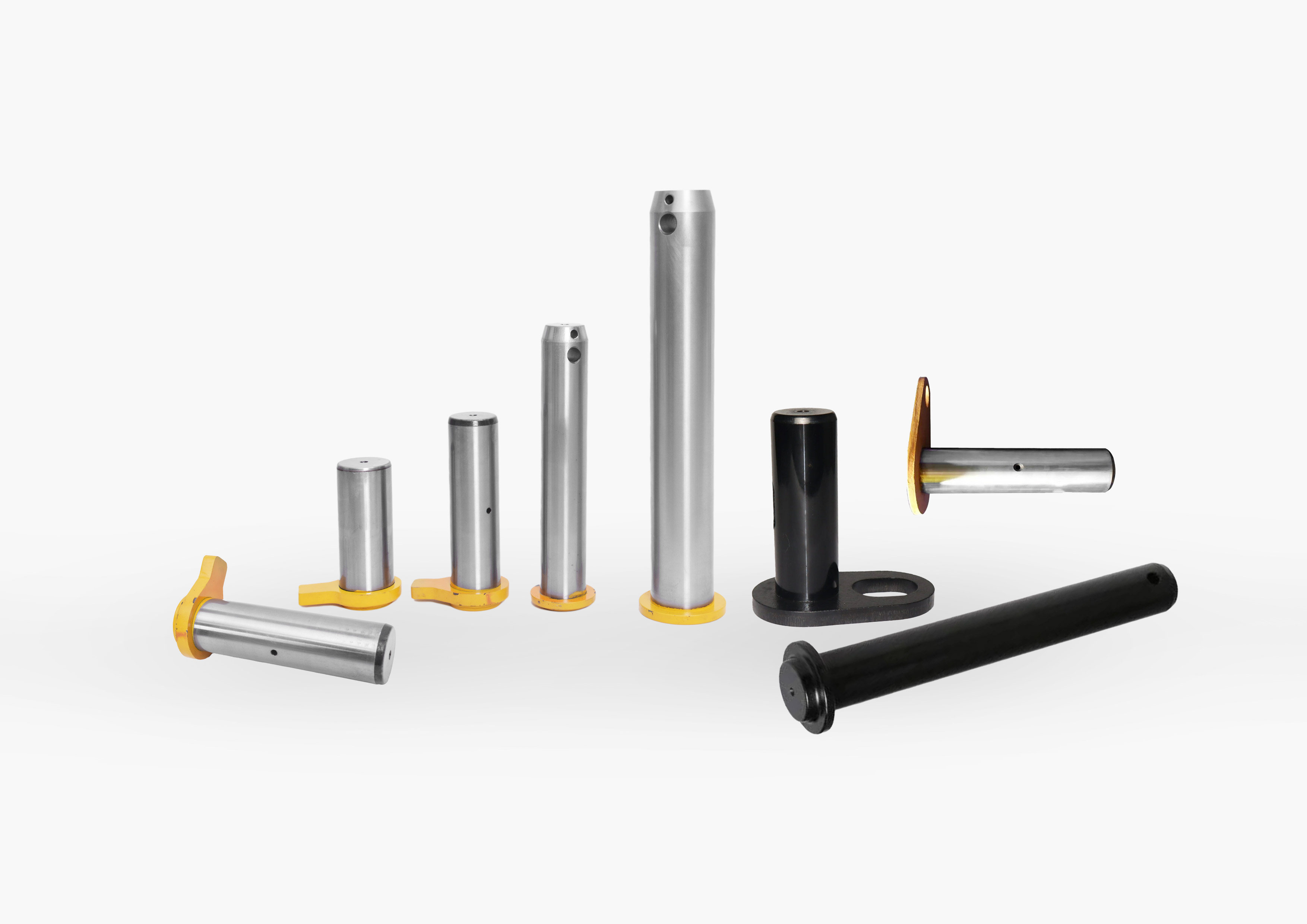 Hardened Steel 35mm Excavator Bucket Pins Wear Resistance Custom