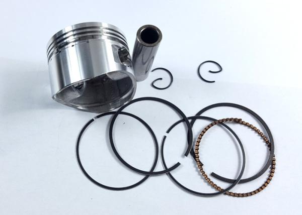 Silver Aluminum Motorcycle Piston Kits And Rings CD110 Bore Dia.52.4mm Height