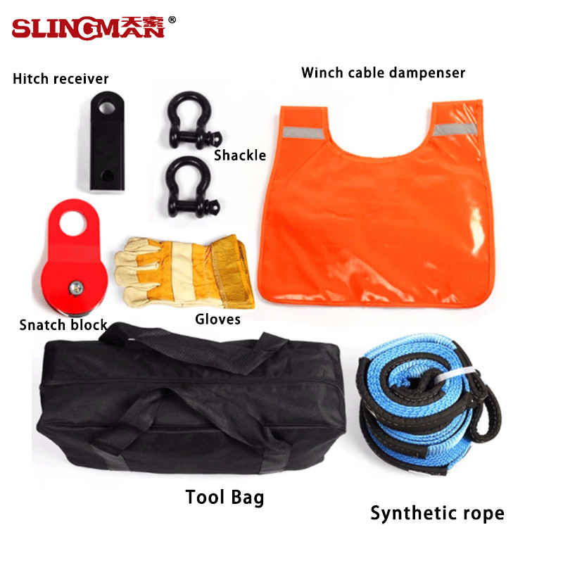Nylon Emergency Car Recovery Heavy Duty Tow Strap With Hooks