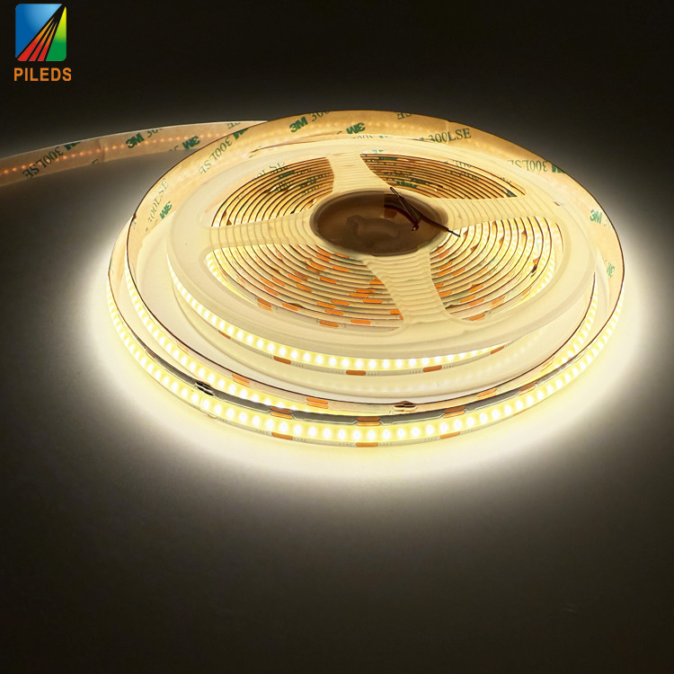Double Color Temperature12V 24V COB LED Strip Flexible 5mm 8mm 10mm14W/M with 160° CCT Tunable 624led/m LED Cob Strip Light