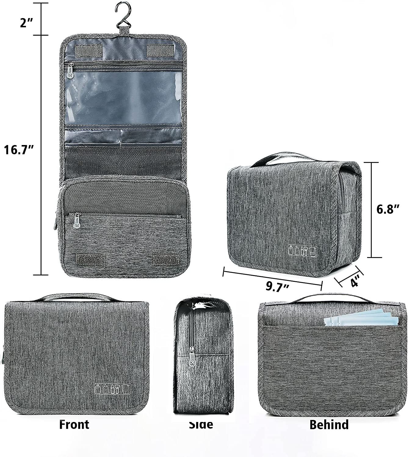 Portable travel bag toiletry bags for men and women