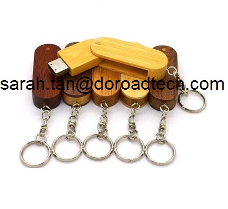 Ratation Wooden USB Flash Drive Swivel Wood USB Pen Drive