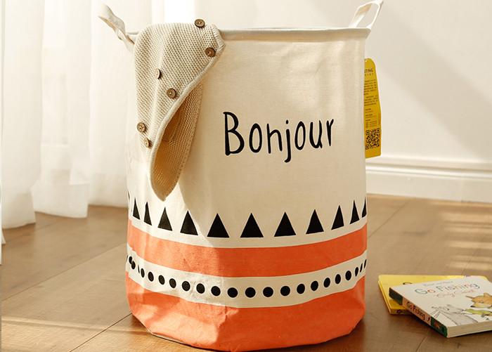 Foldable washing laundry clothes basket toy storage bag large box customizable colors banjour home