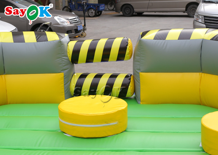 Inflatable Carnival Games 7m Crazy Inflatable Wipeout Game Meltdown Machine For Amusement