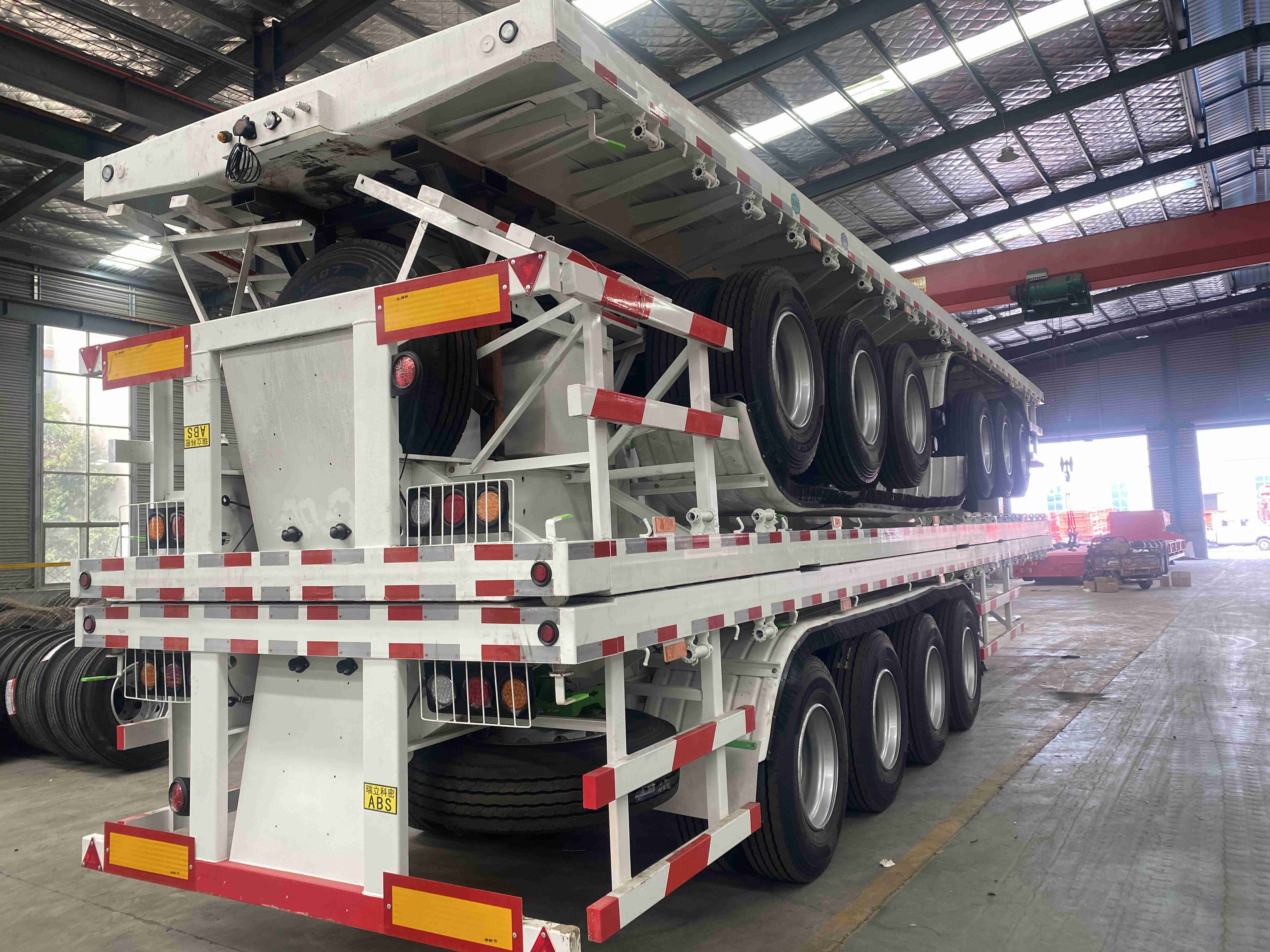 CIMC High Strength Electrophoretic Paint Latest Optimization Design Of Flat Semi-trailer