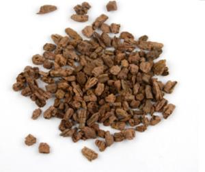  80~90g/L Density,Dark cork granules at third grade for wall tile,Good sound and heat insulation Manufactures