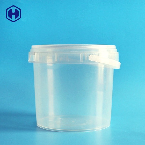 Plastic PP Clear Food Grade Bucket Strong Waterproof Heat Resistant